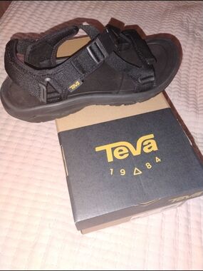 Teva Black Outdoor Strap Sandals
